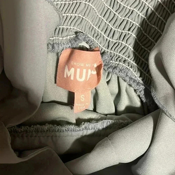 [S]Show Me Your MuMu  Silver Sage Crisp June Maxi Dress - Picture 6 of 11